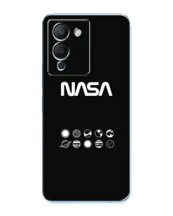 Чехол для Infinix Note 12 (G96) с картинкой «NASA — технический принт»