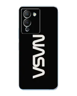 Чехол для Infinix Note 12 (G96) с картинкой «NASA — вертикальный логотип»