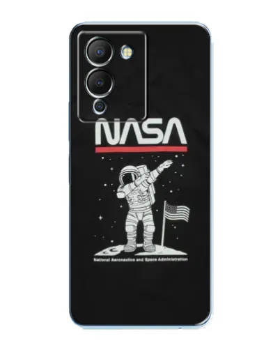 Чехол для Infinix Note 12 (G96) с картинкой «NASA — шагаем по Луне» Чехол для Infinix Note 12 (G96) с картинкой «NASA — шагаем по Луне»