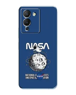 Чехол для Infinix Note 12 (G96) с картинкой «NASA — лунная миссия»