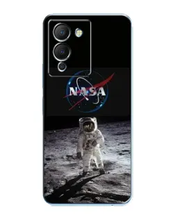 Чехол для Infinix Note 12 (G96) с картинкой «Астронавт на Луне»