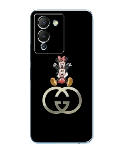 Чехол для Infinix Note 12 (G96) с картинкой «Минни Маус на лого»