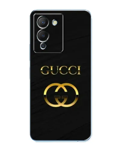 Чехол для Infinix Note 12 (G96) с картинкой «Золотой логотип Gucci»