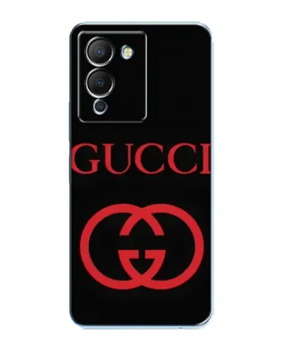 Чехол для Infinix Note 12 (G96) с картинкой «Gucci — красный логотип»