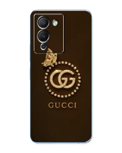 Чехол для Infinix Note 12 (G96) с картинкой «Gucci — золотая бабочка»