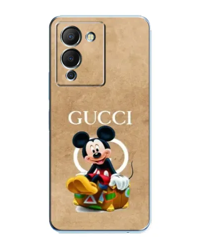 Чехол для Infinix Note 12 (G96) с картинкой «Микки Маус Gucci — крафт»