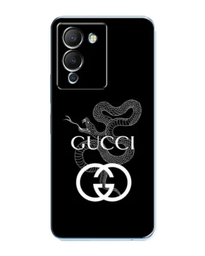 Чехол для Infinix Note 12 (G96) с картинкой «Gucci — серебряная змея»
