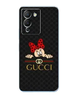 Чехол для Infinix Note 12 (G96) с картинкой «Минни Маус Gucci — черный»