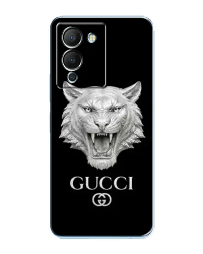 Чохол для Infinix Note 12 (G96) з картинкою «Gucci — срібний лев» Чохол для Infinix Note 12 (G96) з картинкою «Gucci — срібний лев»