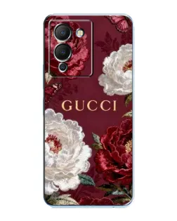 Чохол для Infinix Note 12 (G96) з картинкою «Gucci — бордові троянди»