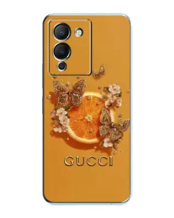 Чохол для Infinix Note 12 (G96) з картинкою «Gucci — золоті метелики»