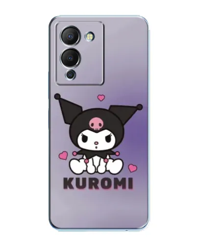Чехол для Infinix Note 12 (G96) с картинкой «Kuromi — фиолетовый арт»