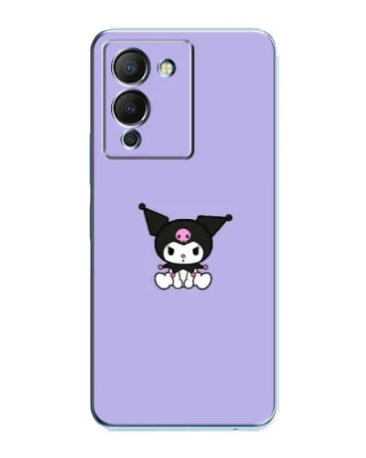 Чехол для Infinix Note 12 (G96) с картинкой «Kuromi — фиолетовый минимализм»