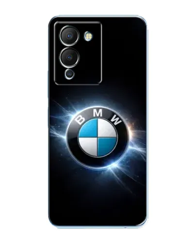 Чохол для Infinix Note 12 (G96) з картинкою «BMW — неонове сяйво»