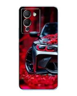 Чохол для Infinix Note 12 (G96) з картинкою «Спортивна BMW та квіти»