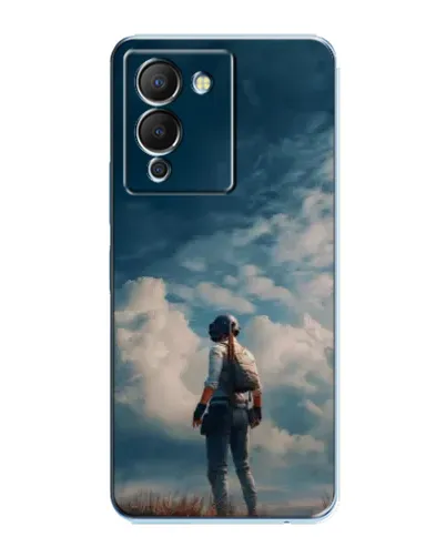 Чохол для Infinix Note 12 (G96) з картинкою «Герой PUBG на скелі»