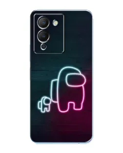Чохол для Infinix Note 12 (G96) з картинкою «Among Us неон-арт»