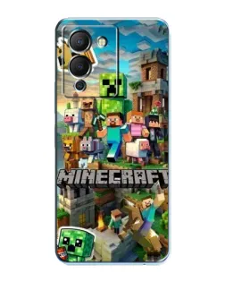 Чохол для Infinix Note 12 (G96) з картинкою «Замок Minecraft»