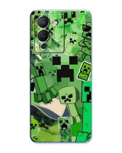 Чохол для Infinix Note 12 (G96) з картинкою «Кріпери Minecraft»