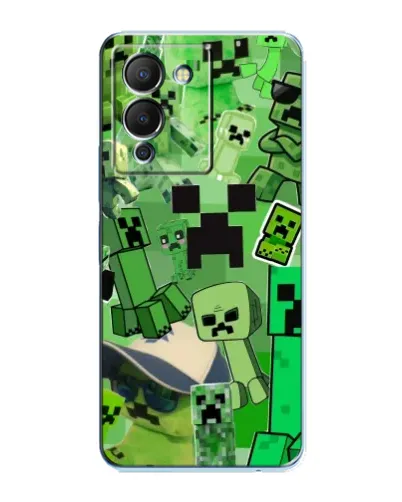 Чохол для Infinix Note 12 (G96) з картинкою «Кріпери Minecraft»