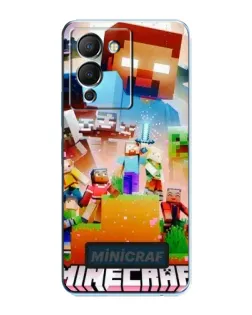 Чохол для Infinix Note 12 (G96) з картинкою «Minecraft герої гри»