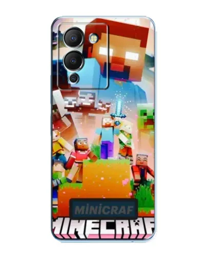 Чохол для Infinix Note 12 (G96) з картинкою «Minecraft герої гри»