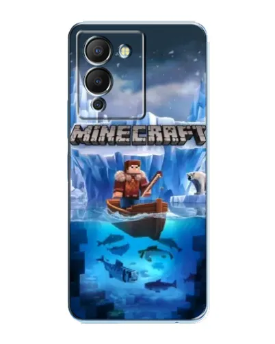 Чохол для Infinix Note 12 (G96) з картинкою «Minecraft льодянийсвіт»
