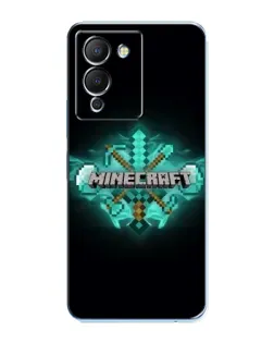 Чохол для Infinix Note 12 (G96) з картинкою «Minecraft Diamond лого»