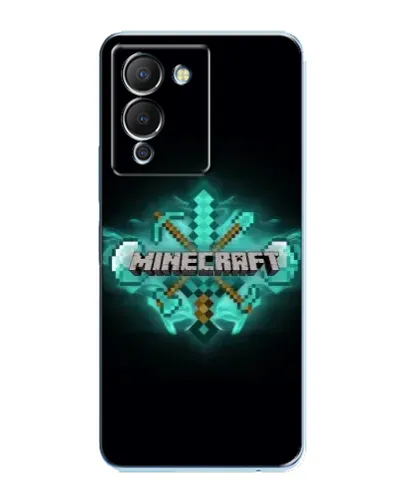 Чохол для Infinix Note 12 (G96) з картинкою «Minecraft Diamond лого»