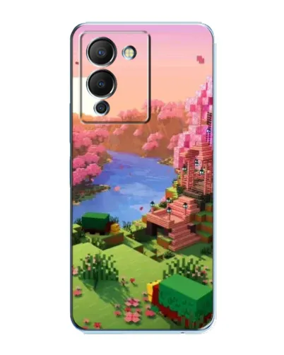 Чохол для Infinix Note 12 (G96) з картинкою «Рожеве дерево Minecraft»