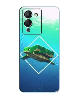 Чохол для Infinix Note 12 (G96) з картинкою «Черепаха Minecraft»