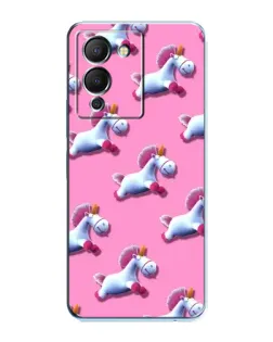 Чохол для Infinix Note 12 (G96) з картинкою «Єдинороги на рожевому»