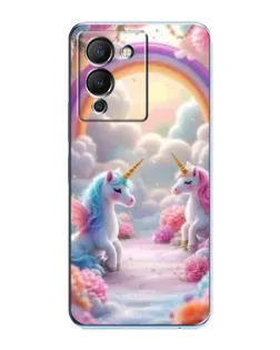 Чохол для Infinix Note 12 (G96) з картинкою «Веселка і єдинороги»