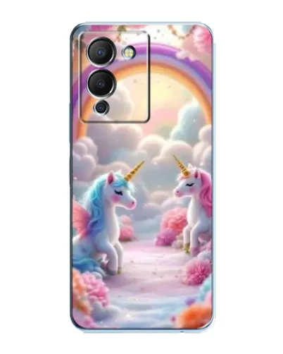 Чохол для Infinix Note 12 (G96) з картинкою «Веселка і єдинороги»