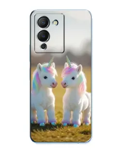 Чохол для Infinix Note 12 (G96) з картинкою «Пара єдинорогів»