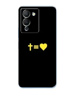 Чохол для Infinix Note 12 (G96) з картинкою «Серце та Хрест»