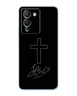 Чохол для Infinix Note 12 (G96) з картинкою «Графічний хрест Jesus»