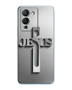 Чохол для Infinix Note 12 (G96) з картинкою «Металевий хрест Jesus»