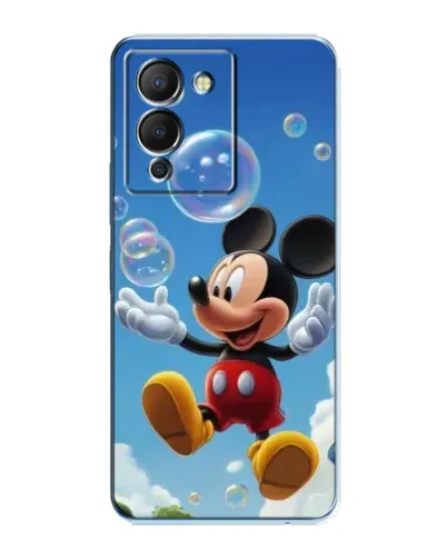Чехол для Infinix Note 12 (G96) с картинкой «Mickey и мыльные пузыри»