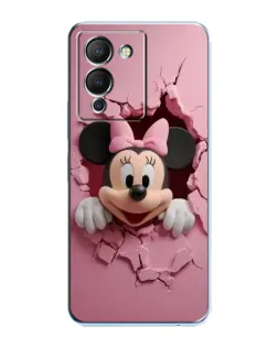 Чехол для Infinix Note 12 (G96) с картинкой «Минни сквозь стену»