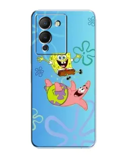 Чехол для Infinix Note 12 (G96) с картинкой «Спанч Боб и Патрик»
