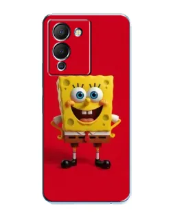 Чехол для Infinix Note 12 (G96) с картинкой «Спанч Боб на красном»