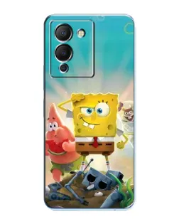 Чехол для Infinix Note 12 (G96) с картинкой «Спанч Боб победитель»