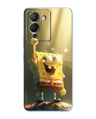 Чехол для Infinix Note 12 (G96) с картинкой «Сияющий Спанч Боб» Чехол для Infinix Note 12 (G96) с картинкой «Сияющий Спанч Боб»