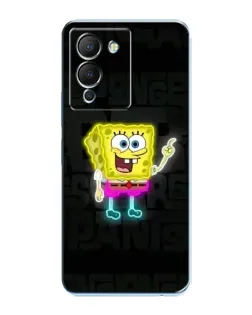 Чехол для Infinix Note 12 (G96) с картинкой «Неоновый Губка Боб»