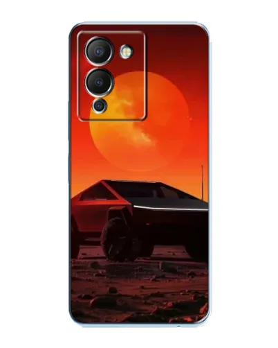 Чехол для Infinix Note 12 (G96) с картинкой «Cybertruck на Марсе»