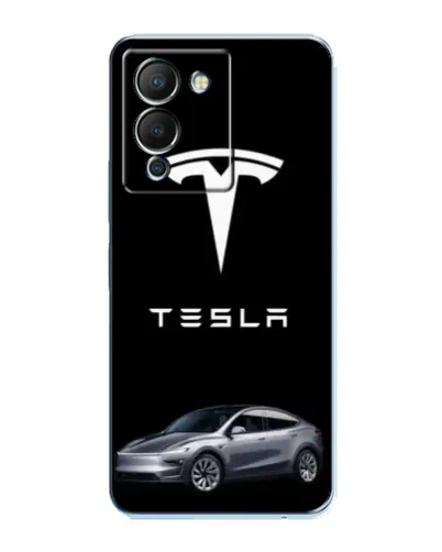 Чехол для Infinix Note 12 (G96) с картинкой «Tesla Model Y»