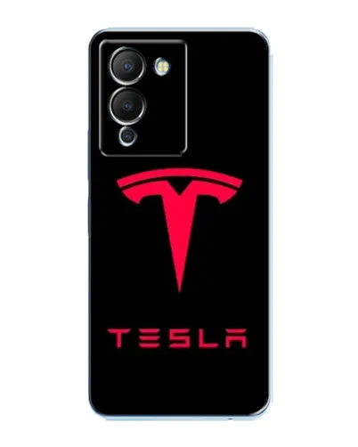 Чехол для Infinix Note 12 (G96) с картинкой «Tesla Red Logo»