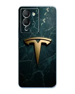 Чехол для Infinix Note 12 (G96) с картинкой «Мраморная Tesla Gold»