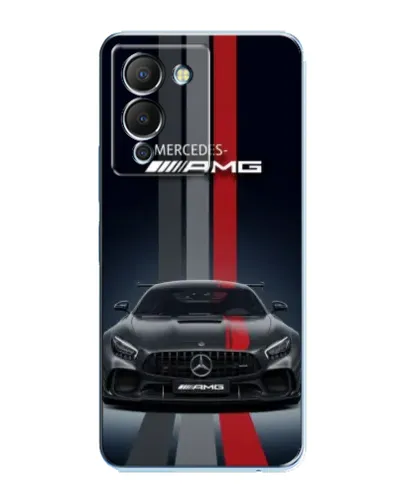 Чехол для Infinix Note 12 (G96) с картинкой «Mercedes — белый карбон»